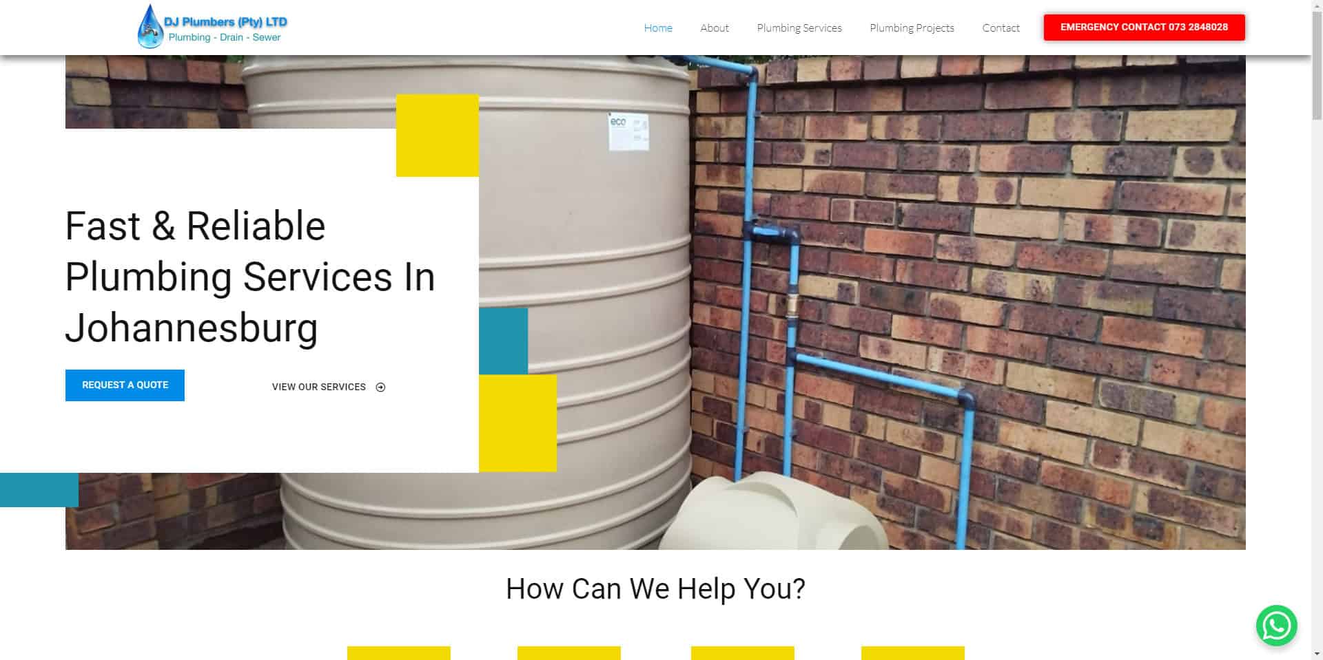 DJ Plumbers website